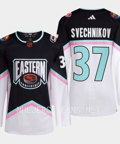 Andrei Svechnikov 37 Carolina Hurricanes Black Jersey 2023 All-Star Eastern Conference