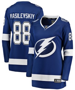 Andrei Vasilevskiy Tampa Bay Lightning Fanatics Branded Womens Premier Breakaway Player Jersey - Blue Nhl