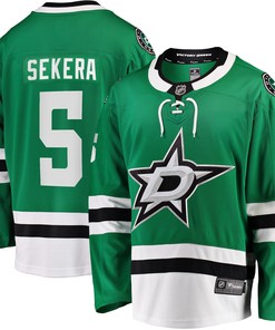 Andrej Sekera Dallas Stars Fanatics Branded Breakaway Home Player Jersey - Kelly Green Nhl