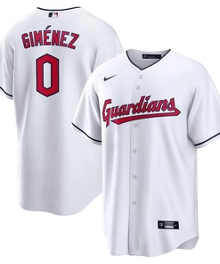 Andrés Giménez 0 Cleveland Guardians Home Men Jersey - White