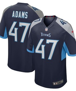 Andrew Adams 47 Tennessee Titans Home Game Player Jersey - Navy