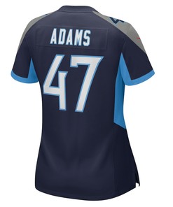 Andrew Adams 47 Tennessee Titans Women's Home Game Player Jersey - Navy