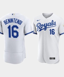 Andrew Benintendi 16 Kansas City Royals Men's 2022-23 Home Jersey - White Jersey
