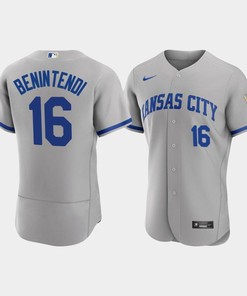 Andrew Benintendi 16 Kansas City Royals Men's 2022-23 Road Jersey - Gray Jersey