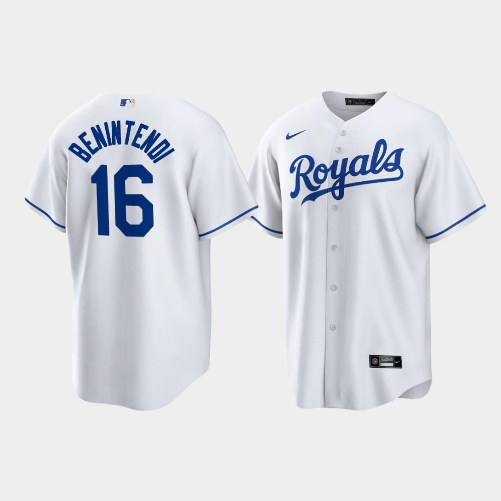 Andrew Benintendi 16 Kansas City Royals White Home Player Jersey