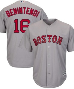 Andrew Benintendi Boston Red Sox Road Official Cool Base Player Jersey - Gray