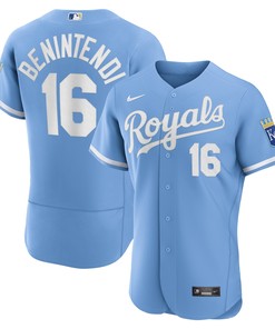 Andrew Benintendi Kansas City Royals 2022 Alternate Authentic Player Jersey Light Blue Mlb