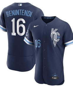 Andrew Benintendi Kansas City Royals 2022 City Connect Authentic Player Jersey - Navy Mlb