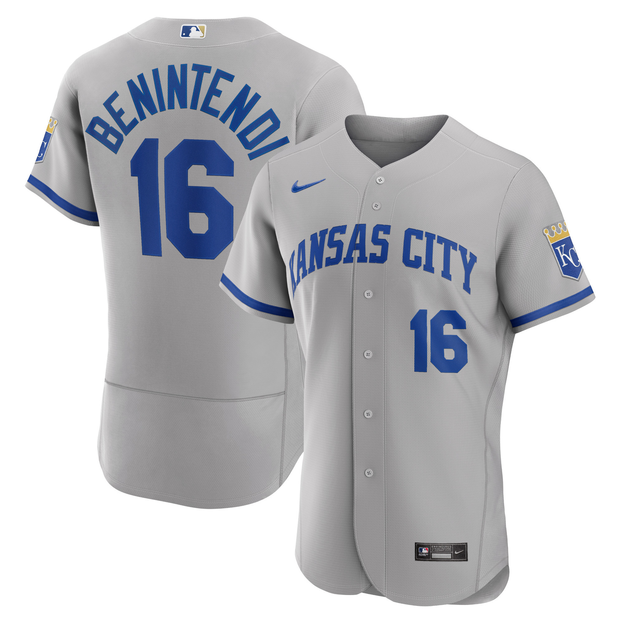 Andrew Benintendi Kansas City Royals 2022 Road Authentic Player Jersey - Gray Mlb