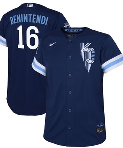 Andrew Benintendi Kansas City Royals Toddler 2022 City Connect Replica Player Jersey - Navy Mlb