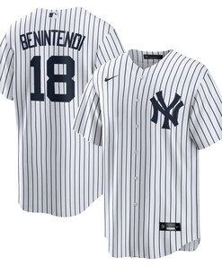 Andrew Benintendi New York Yankees Home Replica Player Jersey - White/navy Mlb