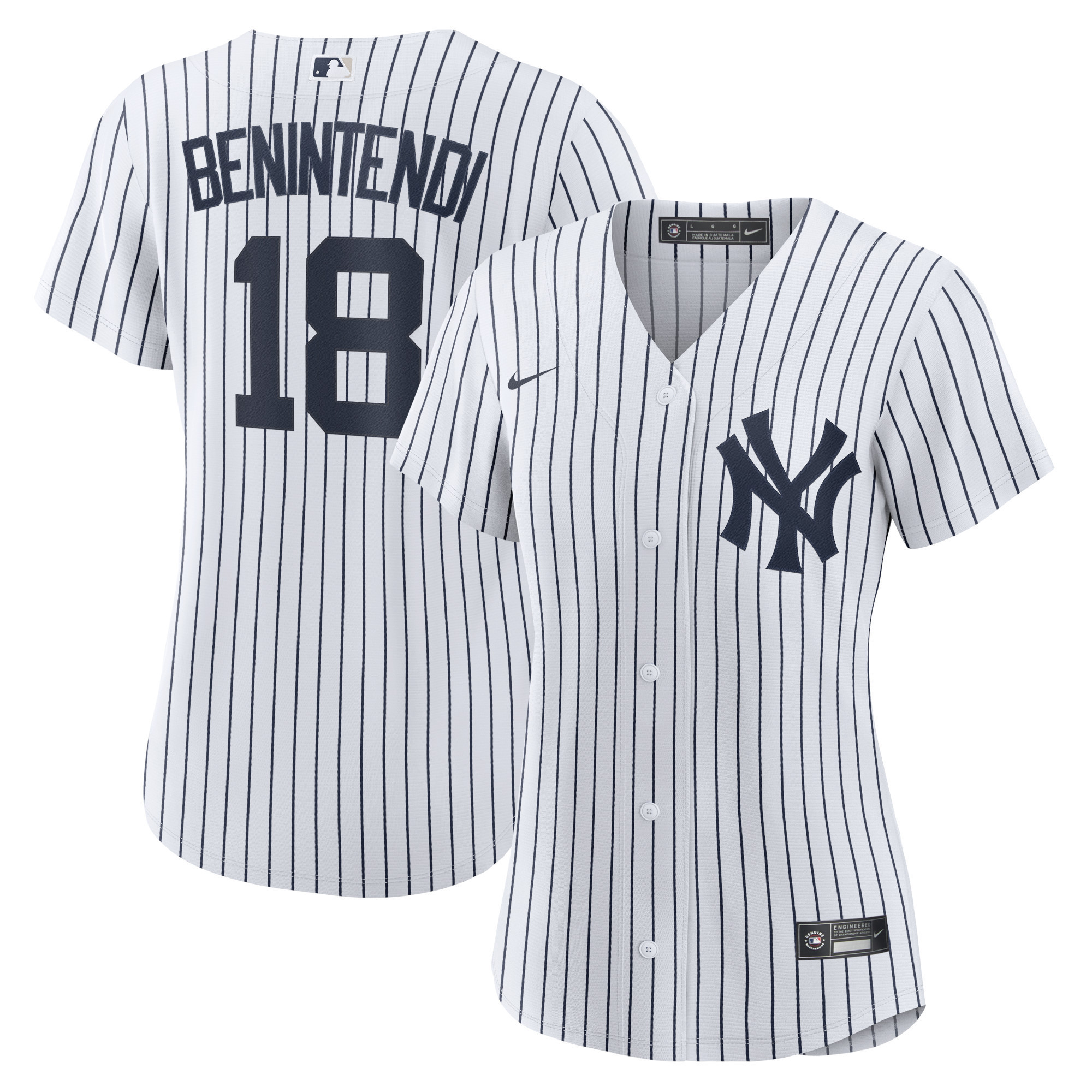 Andrew Benintendi New York Yankees Womens Home Replica Player Jersey - White/navy Mlb