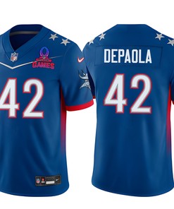 Andrew DePaola 42 Vikings Pro Bowl 2023 Patch Men Jersey - Blue