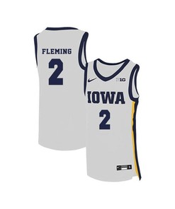 Andrew Fleming 2 Iowa Hawkeyes Elite Basketball Men Jersey - White