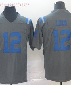 Andrew Luck #12 2020 Nfl Grey Jersey Jersey