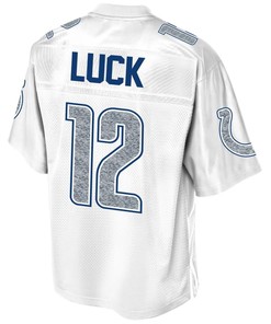 Andrew Luck Indianapolis Colts Nfl Pro Line White Out Fashion Jersey - White