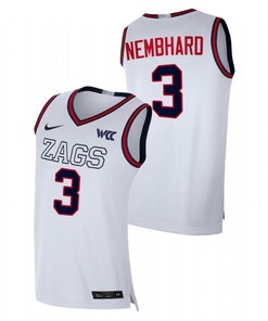 Andrew Nembhard 3 Gonzaga Bulldogs 2023 College Basketball Men Jersey - White