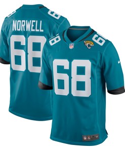 Andrew Norwell Jacksonville Jaguars Game Jersey - Teal Nfl