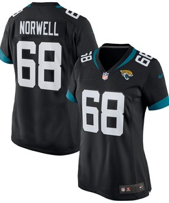 Andrew Norwell Jacksonville Jaguars Womens Game Jersey Black Nfl