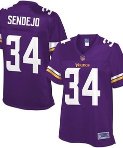 Andrew Sendejo Minnesota Vikings Nfl Pro Line Womens Team Color Jersey - Purple