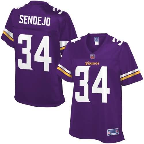 Andrew Sendejo Minnesota Vikings Nfl Pro Line Womens Team Color Jersey - Purple