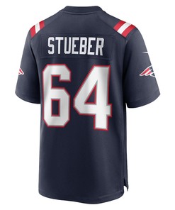 Andrew Stueber New England Patriots Game Player Jersey - Navy