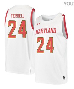 Andrew Terrell 24 Maryland Terrapins Retro Basketball Jersey - White