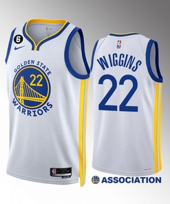 Andrew Wiggins 22 2022-23 Golden State Warriors White Association Edition Jersey NO.6 Patch