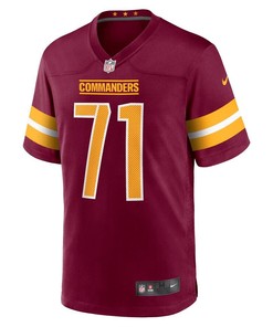 Andrew Wylie 71 Washington Commanders Men Game Jersey - Burgundy