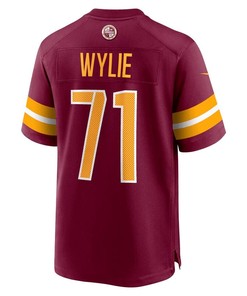 Andrew Wylie 71 Washington Commanders Men Game Jersey - Burgundy