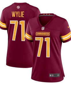 Andrew Wylie 71 Washington Commanders Women Game Jersey - Burgundy