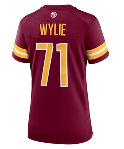Andrew Wylie 71 Washington Commanders Women Game Jersey - Burgundy