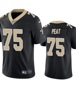 Andrus Peat New Orleans Saints Black Vapor Limited Jersey