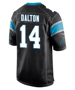 Andy Dalton 14 Carolina Panthers Men Game Jersey - Black