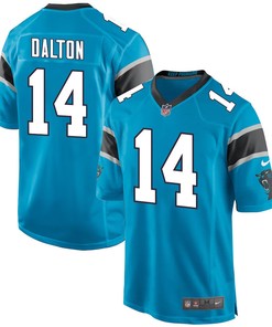 Andy Dalton 14 Carolina Panthers Men Game Jersey - Blue