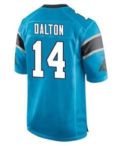 Andy Dalton 14 Carolina Panthers Men Game Jersey - Blue