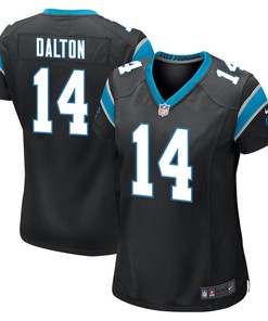 Andy Dalton 14 Carolina Panthers Women Game Jersey - Black