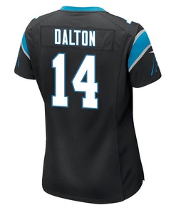 Andy Dalton 14 Carolina Panthers Women Game Jersey - Black