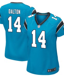 Andy Dalton 14 Carolina Panthers Women Game Jersey - Blue