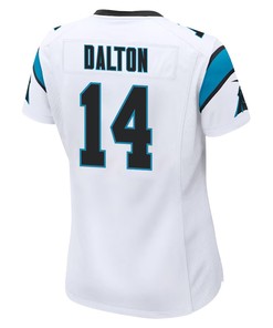 Andy Dalton 14 Carolina Panthers Women Game Jersey - White