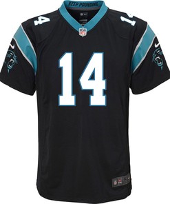 Andy Dalton 14 Carolina Panthers Youth Game Jersey - Black