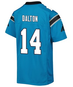 Andy Dalton 14 Carolina Panthers Youth Game Jersey - Blue