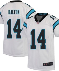 Andy Dalton 14 Carolina Panthers Youth Game Jersey - White