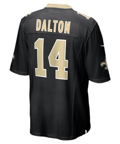 Andy Dalton New Orleans Saints Game Player Jersey - Black