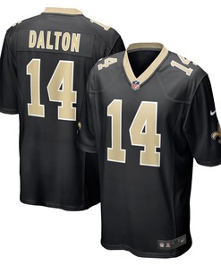 Andy Dalton New Orleans Saints Game Player Jersey - Black Nfl