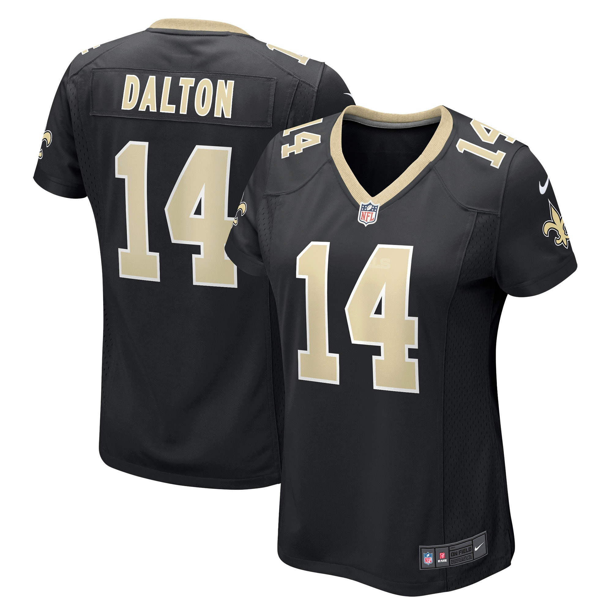 Andy Dalton New Orleans Saints Womens Game Player Jersey - Black Nfl