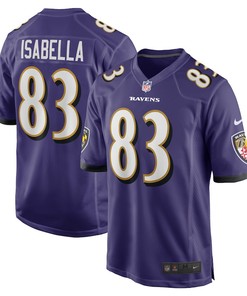 Andy Isabella 83 Baltimore Ravens Home Game Player Jersey - Purple