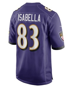 Andy Isabella 83 Baltimore Ravens Home Game Player Jersey - Purple