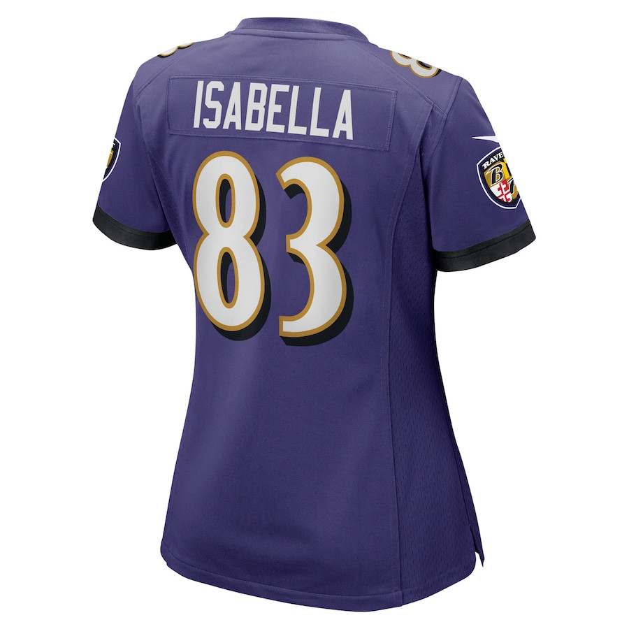 Andy Isabella Baltimore Ravens Women's Home Game Player Jersey - Purple