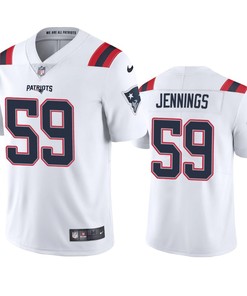 Anfernee Jennings 59 New England Patriots White Vapor Limited Jersey